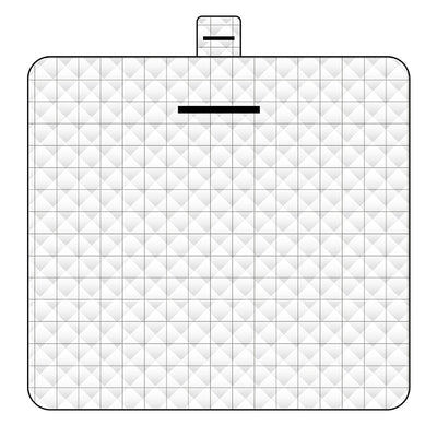 Thickened Waterproof Picnic Blanket - Portable Outdoor Beach Mat for Camping and Hiking 150*200cm(White plaid)