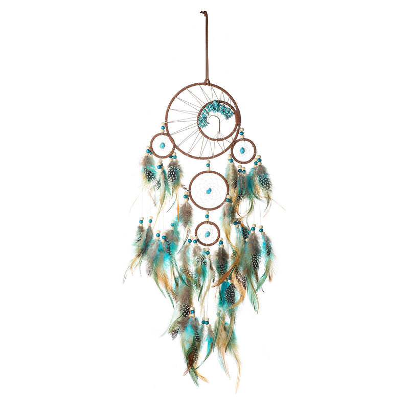 Handmade Dream Catcher with Feathers - Bohemian Wall Hanging Decorative Wind Chime