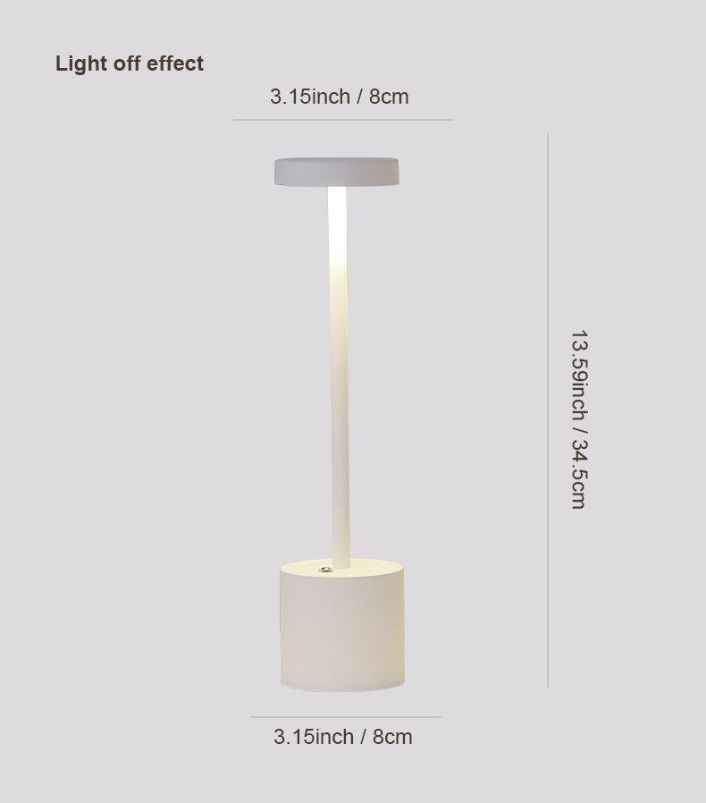 Touch-Control LED Table Lamp with Adjustable Color Modes - Silver