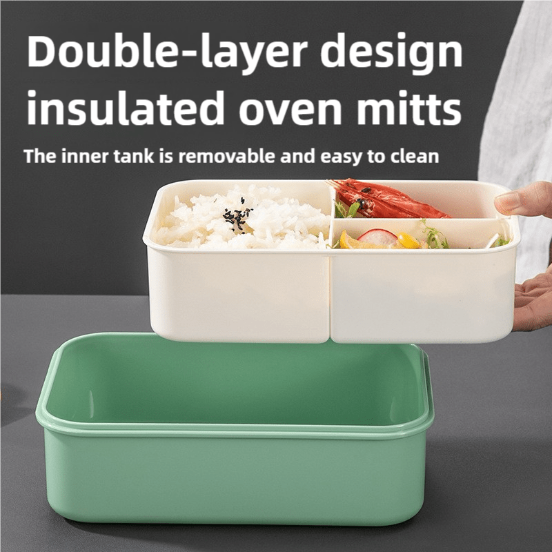 2 PCS Khaki Multipurpose Lunch Box with Spoon and Fork