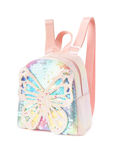 Glitter Butterfly Sequin Backpack - Sparkling Small Backpack for Kids