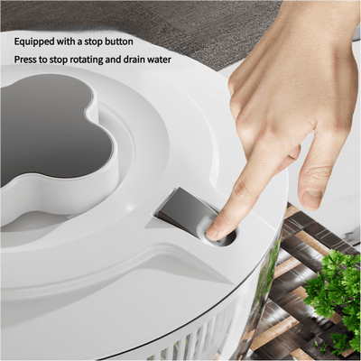 Green Manual Salad Spinner with Pressurized System - Efficient & Quick Vegetables Drying, Multiple Color Options