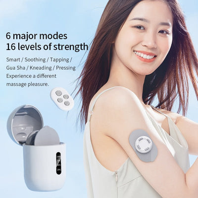 Smart Cervical Spine Massager with Remote Control and Charging Case