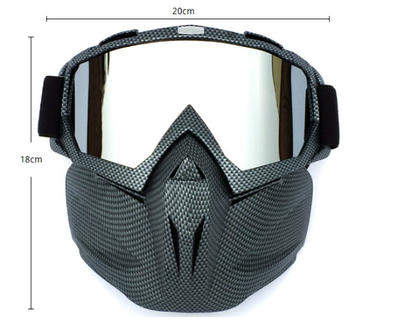 Serpentine Frame Mercury Tablet Full-Face Snow Goggles with Mirror Lens - Ultimate Protection and Comfort