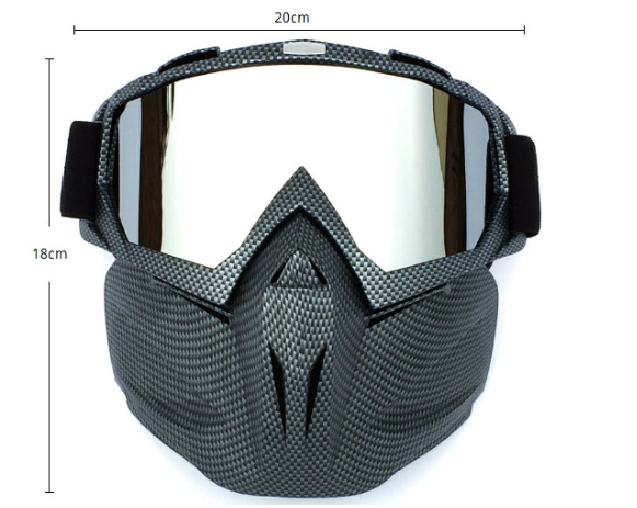 Serpentine Frame Mercury Tablet Full-Face Snow Goggles with Mirror Lens - Ultimate Protection and Comfort
