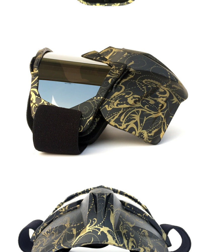 Serpentine Frame Mercury Tablet Full-Face Snow Goggles with Mirror Lens - Ultimate Protection and Comfort