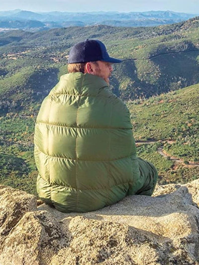 Black Compact Lightweight Quilted Blanket - Soft, Warm, and Portable for Outdoor Adventures