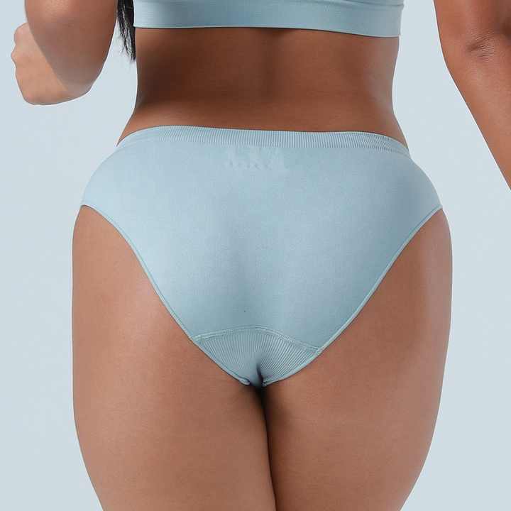 S Grey 3-Pack Seamless Stretch Bikini Panties - Soft & Breathable Women&