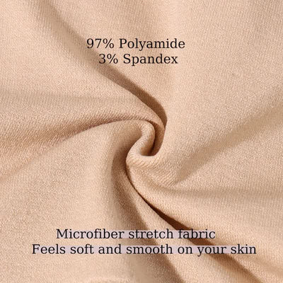 L White 3-Pack High-Waist Microfiber Shaping Briefs - Seamless Full-Coverage Tummy Control Panties