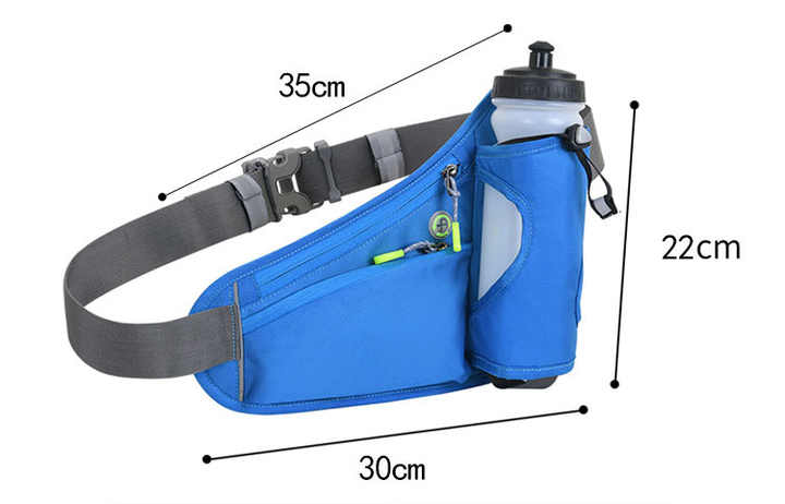 Bright Green Hydration Running Waist Pack - Waterproof Lightweight Sports Belt with Bottle Holder(Water bottles are filming props, not included)