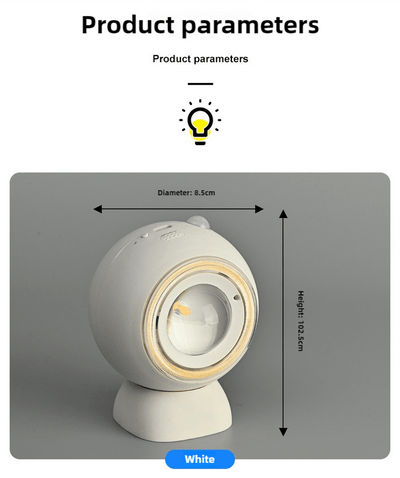2 Pcs White Rechargeable Magnetic USB Table Lamp & Wall Light - 3000K/4000K/6000K Adjustable Brightness with Anti-Glare Design