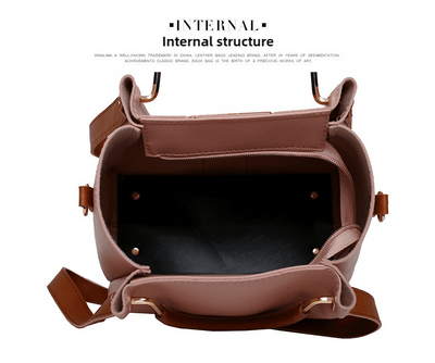 Red Elegant 4-Piece Women's Handbag Set - Stylish PU Leather Tote, Shoulder Bag, Clutch, and Wallet for Every Occasion