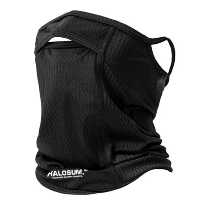 2 Pcs Grey UV Protection Breathable Cycling Face Mask with Ear Hooks - Summer Ice Silk Neck Gaiter for Men and Women