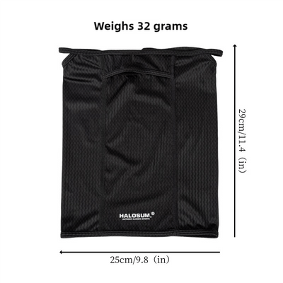 2 Pcs Army Green UV Protection Breathable Cycling Face Mask with Ear Hooks - Summer Ice Silk Neck Gaiter for Men and Women