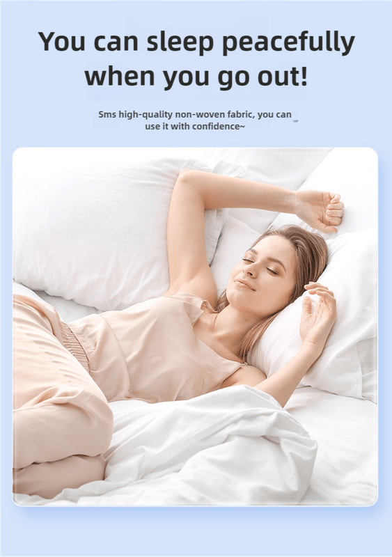 4 Packaging Pink Disposable Travel Bedding Set - Waterproof & Clean, Soft Non-Woven Fabric, 4 Pieces Set for Twin Beds