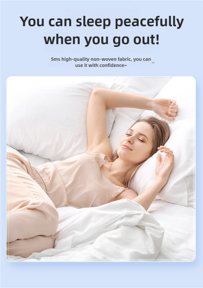 4 Packaging Green Disposable Travel Bedding Set - Waterproof & Clean, Soft Non-Woven Fabric, 4 Pieces Set for Twin Beds