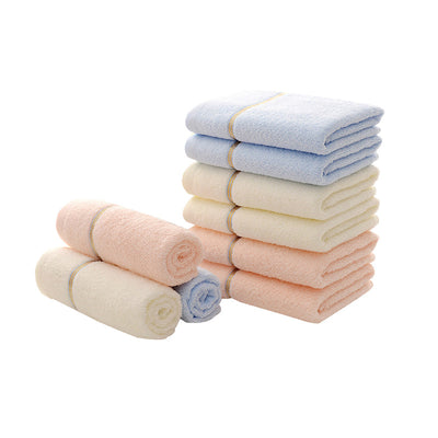 Blue Luxury Soft Cotton Towel Set - 5-Piece Bathroom Towels, Absorbent & Quick-Drying, Gentle for Sensitive Skin