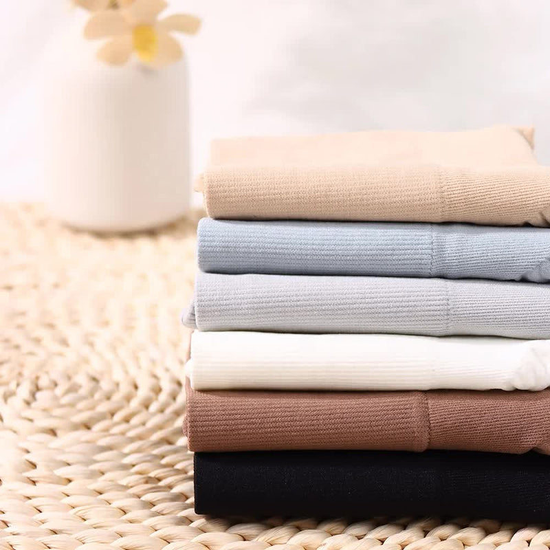 3 Pcs Size S White Microfiber High-Waisted Thong Underwear with Tummy Control – Slimming Comfort