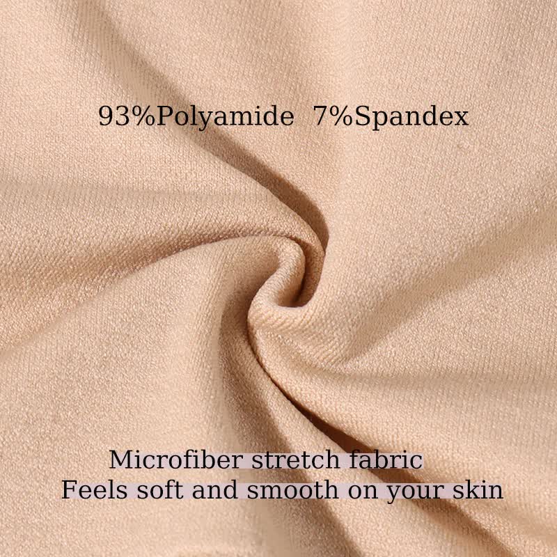 3 Pcs Size M Black Microfiber High-Waisted Thong Underwear with Tummy Control - Slimming Comfort