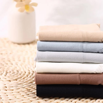 3 Pcs Size S Skin Microfiber High-Waisted Thong Underwear with Tummy Control - Slimming Comfort