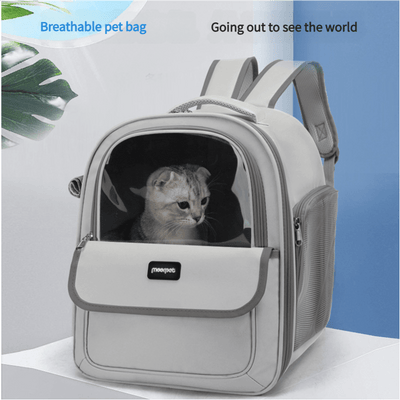 Green Pet Carrier Backpack - Space Capsule Design for Cats & Small Dogs