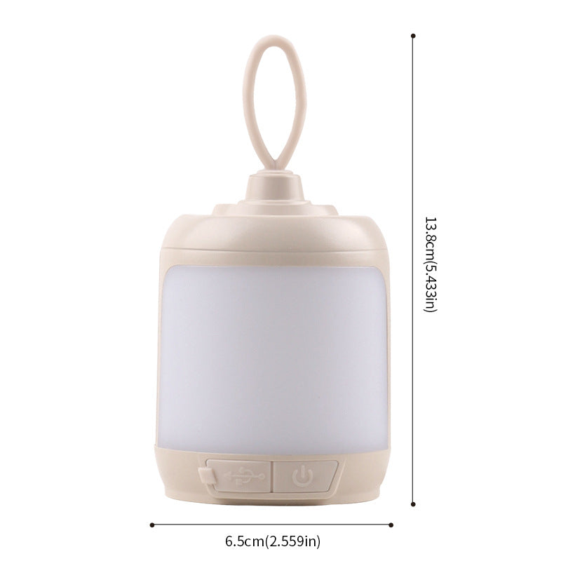 2PCS Compact Outdoor Camping Light with 4 Modes & Type-C Charging - 500LM, IPX4 Waterproo