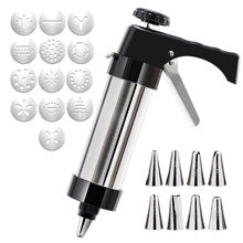Complete Cookie Press Maker Kit Set - 13 Cookie Tools & 8 Icing Tips for Perfect Baking