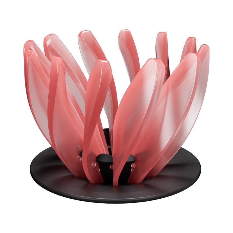 V60 Pour Over Coffee Dripper - Heat Resistant Brew Filter Cone - Pink(Black Base)