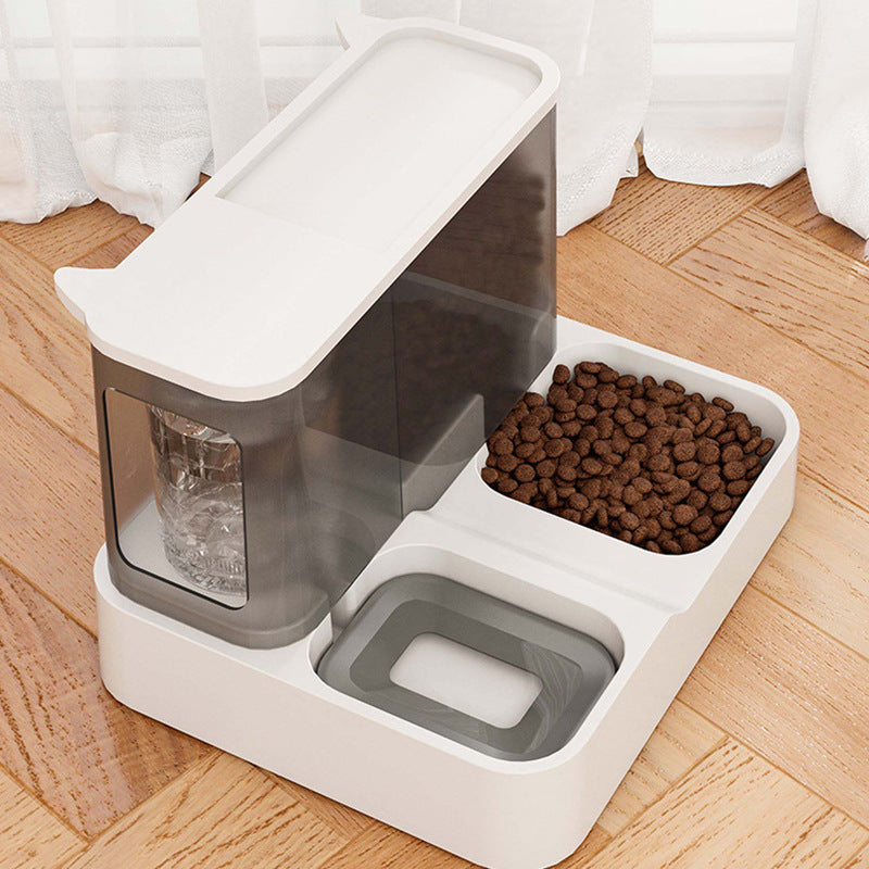 Pink Pet Feeder 3L Automatic Cat Feeder and Water Dispenser - Hassle-Free Hydration and Feeding