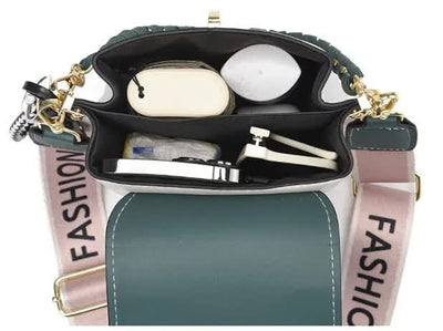 Coffee Stylish Korean Minimalist Crossbody Bag - Elegant Small Square Shoulder Bag with Phone Pocket