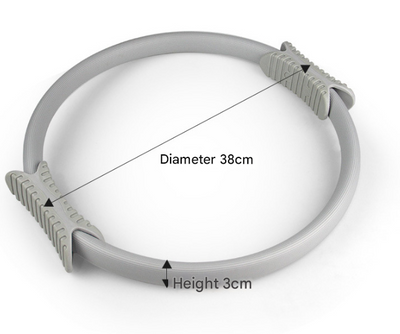 2 PCS Blue 38cm Pilates Ring Circle with Comfort Foam Handles for Core & Muscle Toning