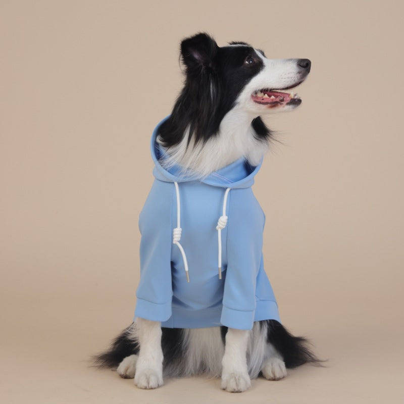 6XL Grey Cute Dog Hoodie with Adjustable Drawstring - Available in Various Sizes
