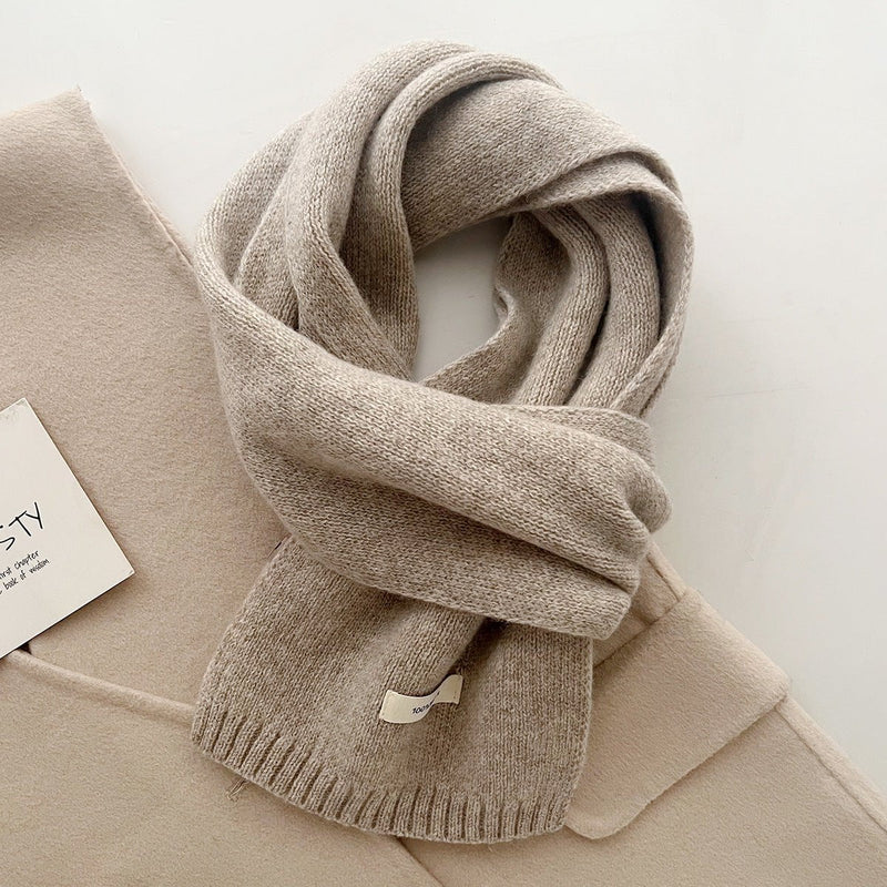 Grey Luxurious 100% Wool Scarf for Women and Men - Soft, Warm, and Stylish