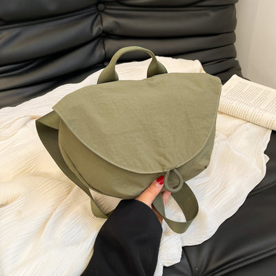 Green Nylon Fitness Waist Bag - Lightweight Crossbody Fanny Pack for Cycling and Running