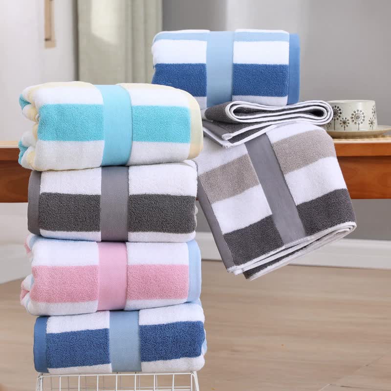 Grey Ultra-Absorbent Long-Fiber Cotton Large Bath Towel – Perfect for Home, Hotel, and Beauty Salons 140cm*70cm