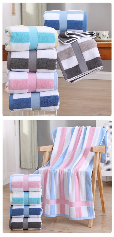 Grey Ultra-Absorbent Long-Fiber Cotton Large Bath Towel – Perfect for Home, Hotel, and Beauty Salons 140cm*70cm