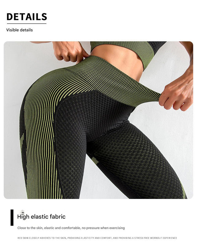 Black+Red High Waist Yoga Set for Women - Sports Bra, Long Sleeve Shirt & Leggings 3-Piece Workout Set Size XXL