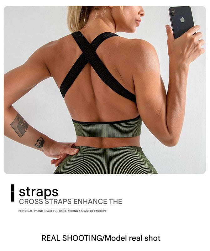 Elegant purple High Waist Yoga Set for Women - Sports Bra, Long Sleeve Shirt & Leggings 3-Piece Workout Set Size XXXXL