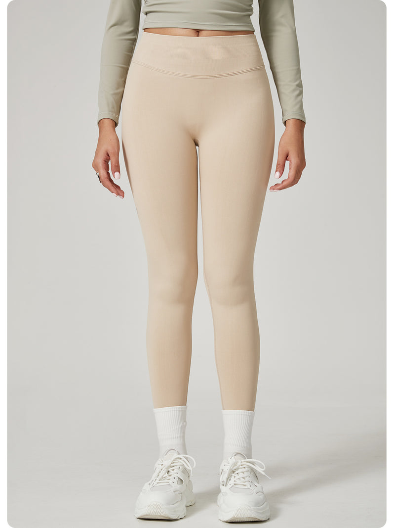 Dark Blue High-Waisted Butt Lift Yoga Pants for Women - Peach Hip Design, Full-Length Leggings, Workout and Fitness Activewear size L