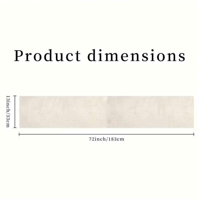 Easter Table Runner - Linen Bunny Decoration, 72-Inch Set of 2 (Style 1)