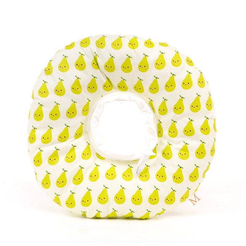 2 pcs Green Pear Soft Pet Recovery Collar - Comfortable Anti-Lick Cone for Cats & Dogs Size XS