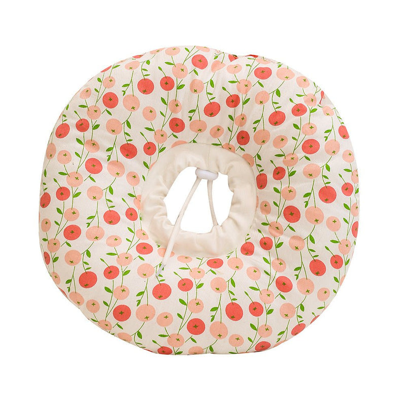 2 pcs Small Cherry Soft Pet Recovery Collar - Comfortable Anti-Lick Cone for Cats & Dogs Size S