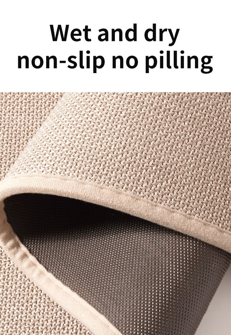 Grey Quick Dry Bathroom Rug - Non-Slip PVC Foam, Super Absorbent, 40x60cm