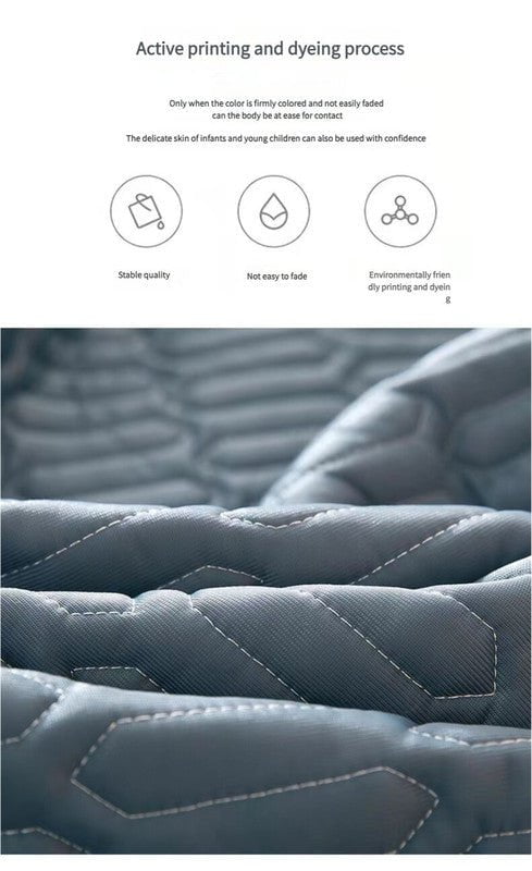 Cyan Cooling latex texture Pillowcase Set - Latex Feeling, Solid Color, 48x74cm (Pair)