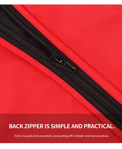 Size XL Red Reflective Winter Dog Jacket - Warm & Waterproof Outdoor Coat for Large Breeds