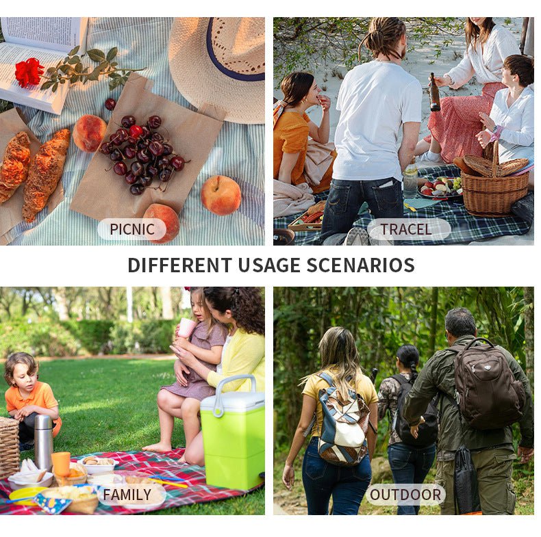 Green 23L Extra Large Insulated Cooler Bag with Double Layers - Perfect for Camping, Picnics, and Outdoor Adventures