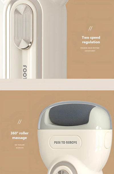 Light Purple Electric Foot Grinder with USB Charging - Dual-Speed Callus Remover for Smooth, Exfoliated Feet