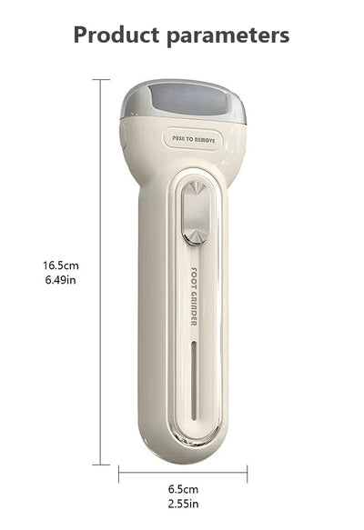 Light Purple Electric Foot Grinder with USB Charging - Dual-Speed Callus Remover for Smooth, Exfoliated Feet