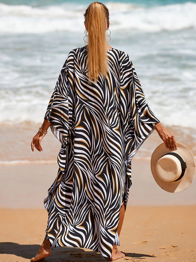 Style 3 Loose Fit Caftan Dress - Resort Style Beach Coverup for Women