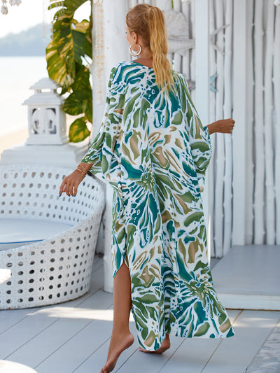 Style 10 Loose Fit Caftan Dress - Resort Style Beach Coverup for Women